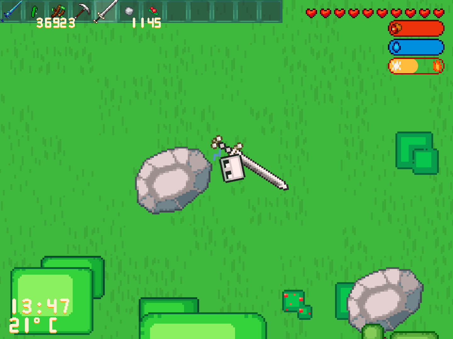 Demo gameplay image of Gingerbug
